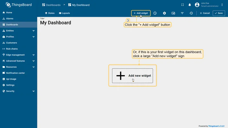 Add widget