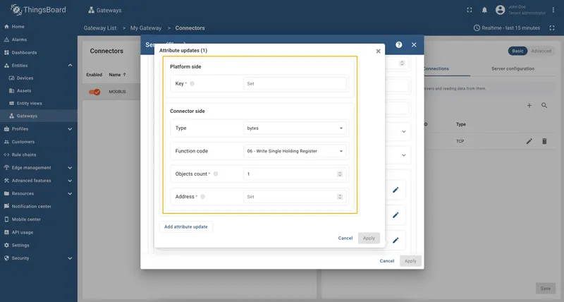 Attribute updates overview