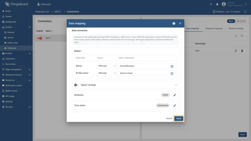 Save time series changes