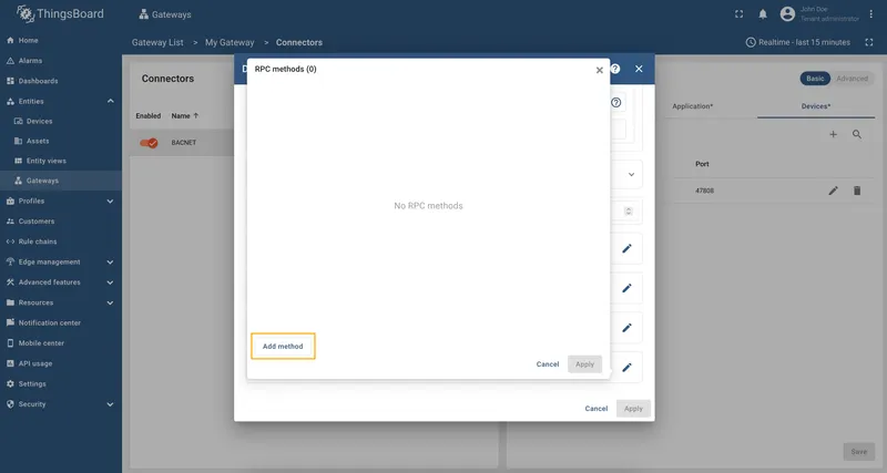 Click Add method