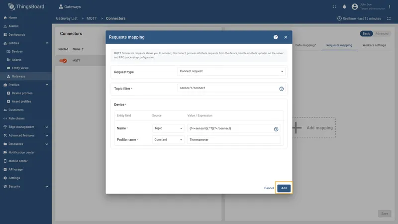 Save connect request changes