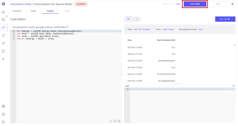 Validate and save