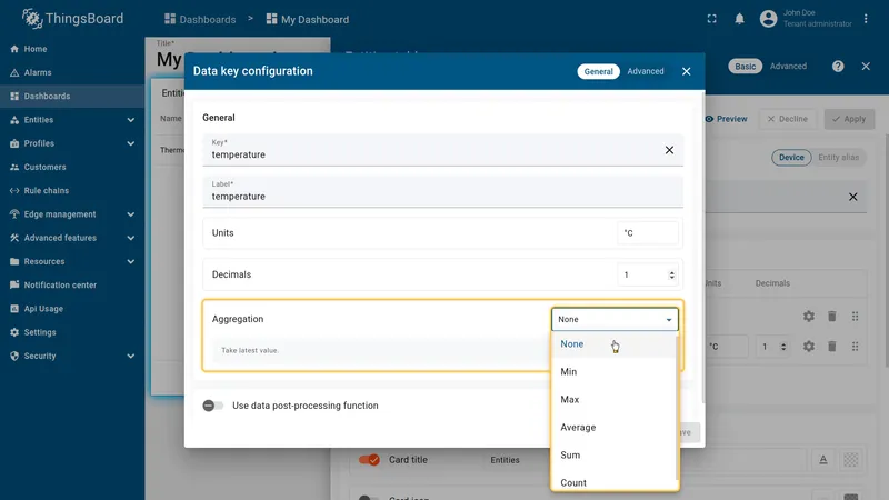 Enable aggregation