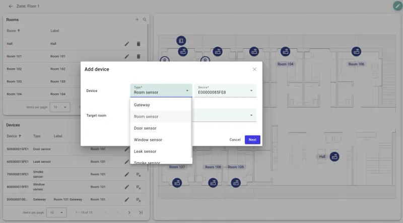 Device provisioning and registration interface
