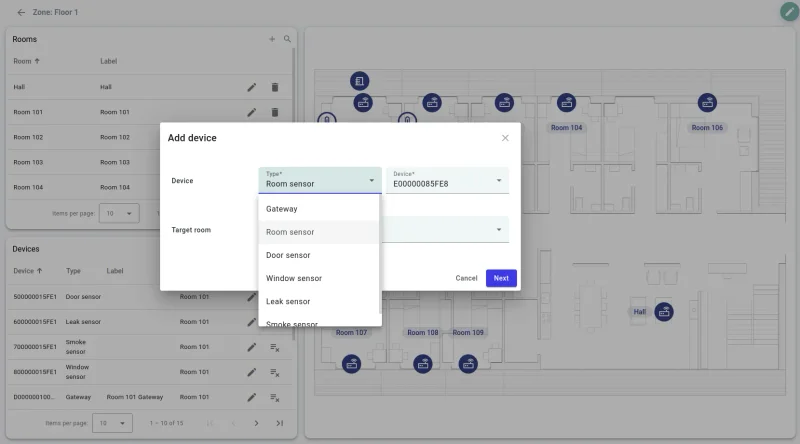 Device provisioning and registration interface