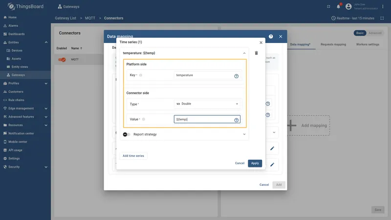 Add time series and save changes