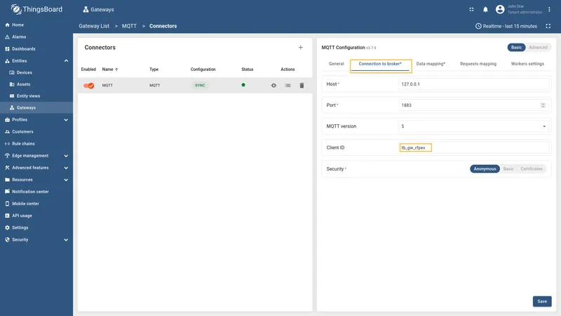 Generated Client ID from UI