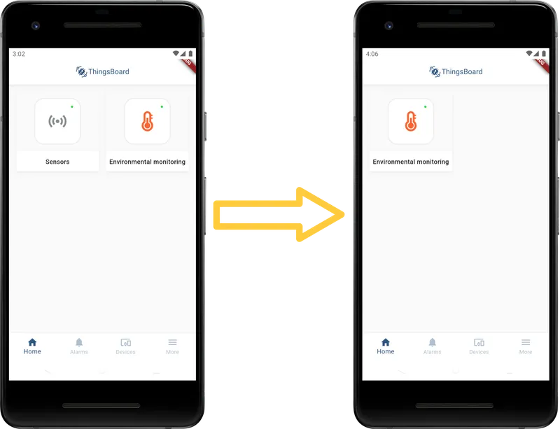 Hide dashboard checkbox