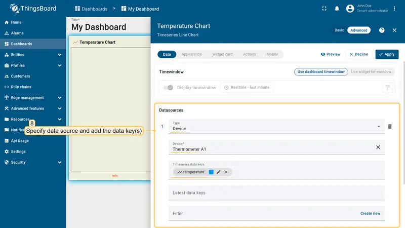 Reconfigure datasource