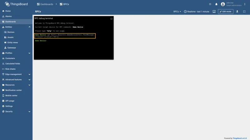 Reserved get RPC result for foreign node