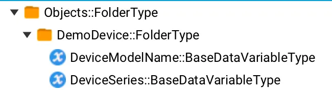 OPC-UA server structure overview