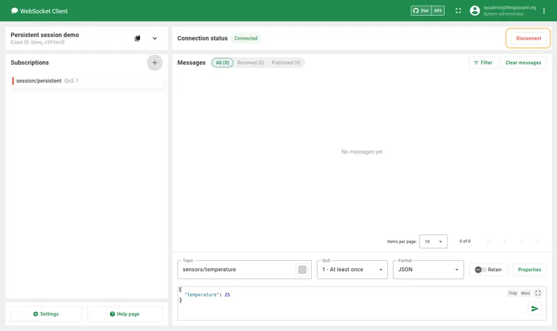 Step 3: disconnect the client