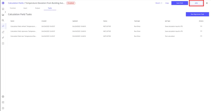 Click the Jobs button