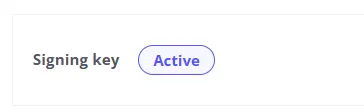 Signing key status: valid