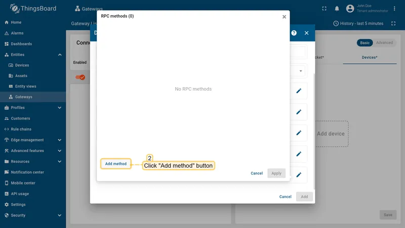 Click Add method