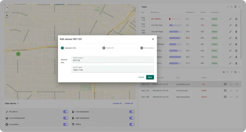 Consumption analytics dashboard with usage patterns and trend comparisons