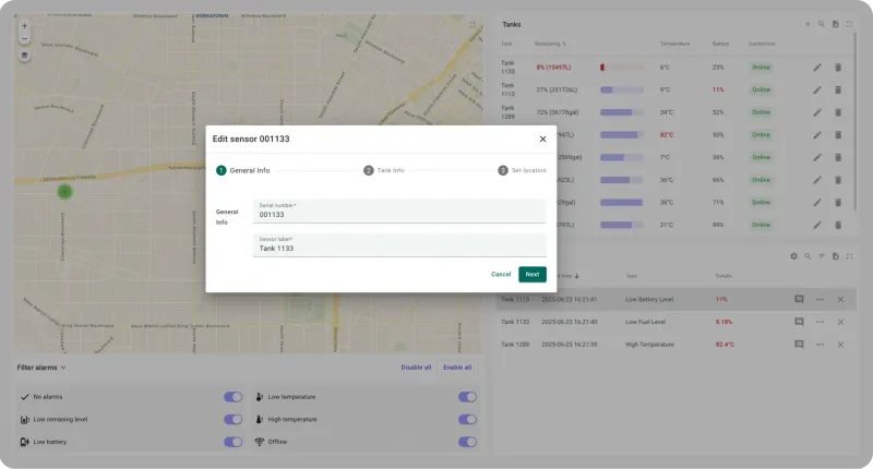 Consumption analytics dashboard with usage patterns and trend comparisons