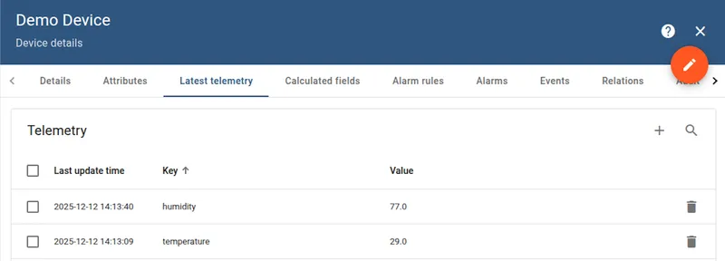 Time series key name from topic result