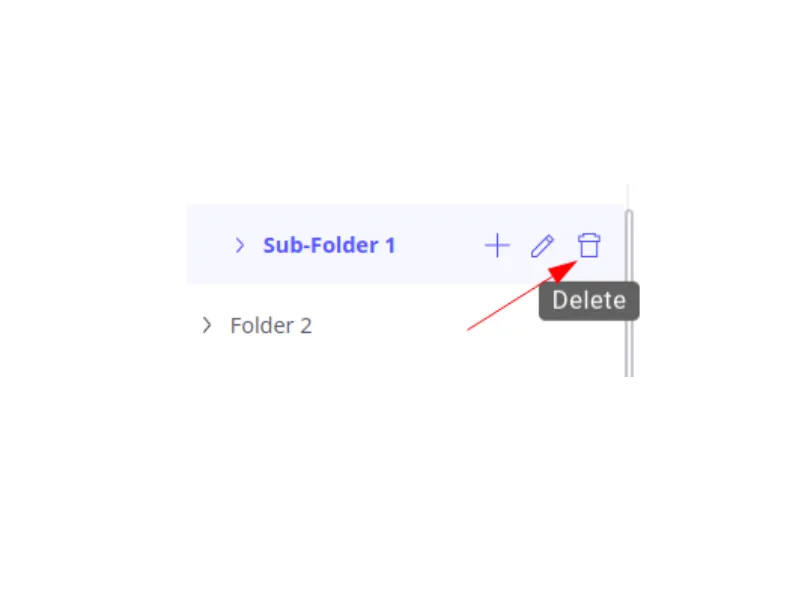 Delete option for an empty collection