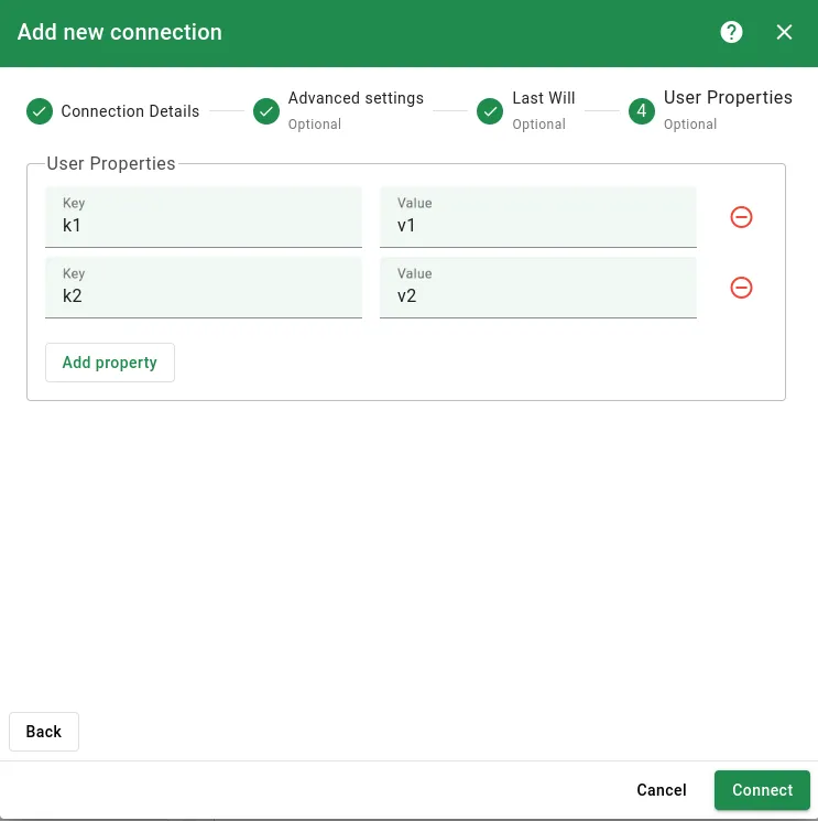 Last will user properties available for MQTT 5