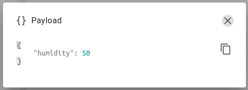 Message payload detail view