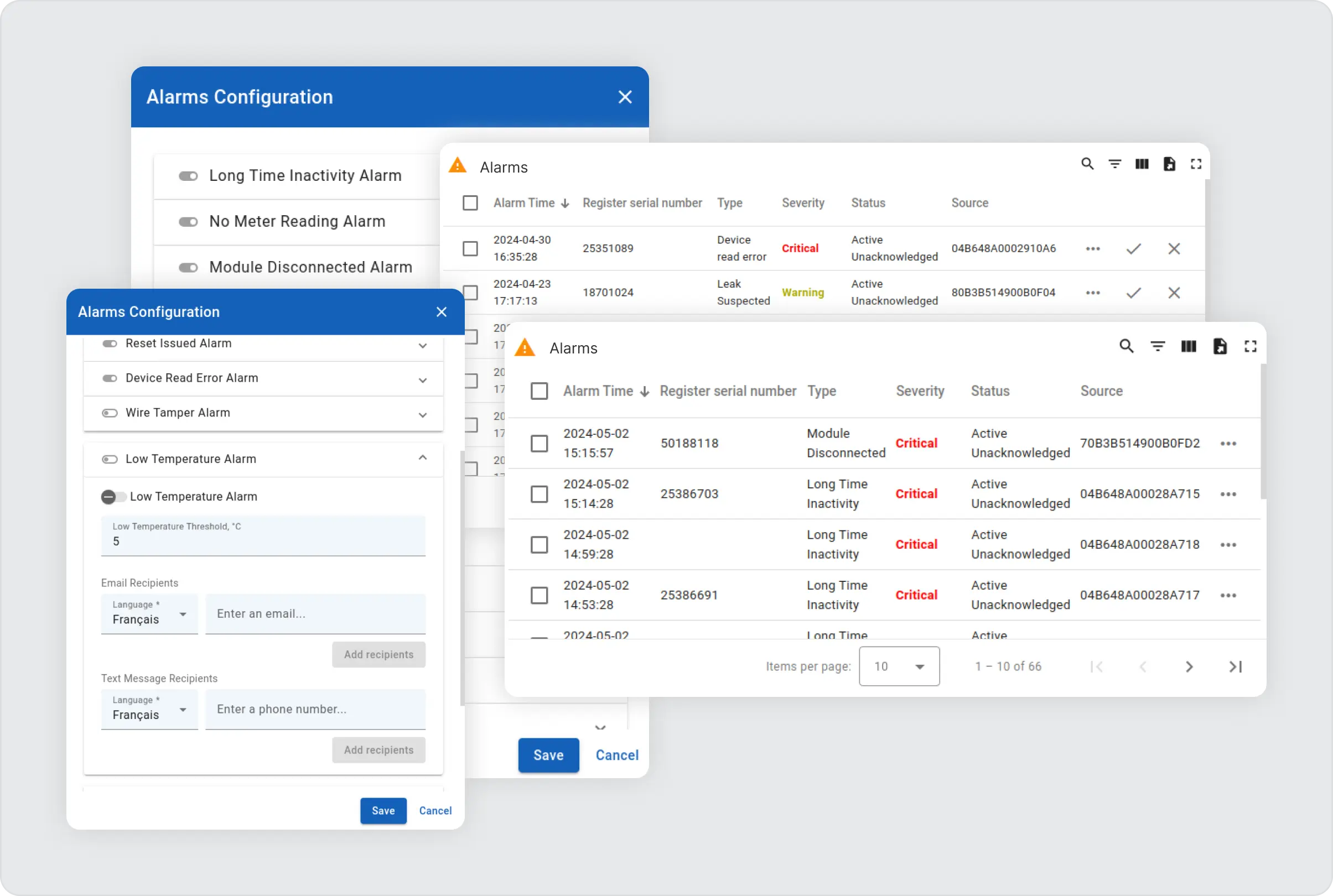 blocks with configuration alarms configuration and blocks with alarms