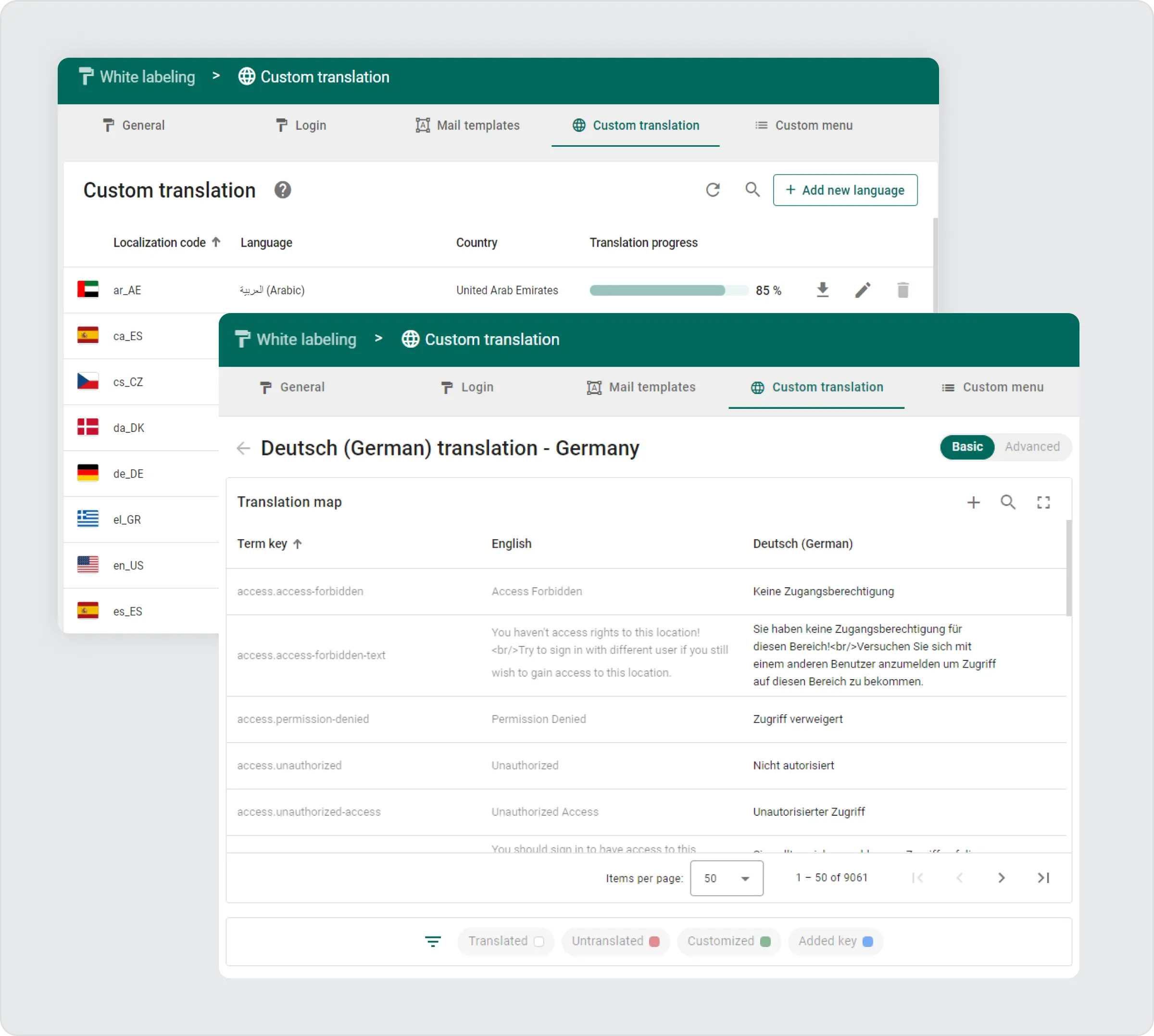Custom translation interface in ThingsBoard 3.7