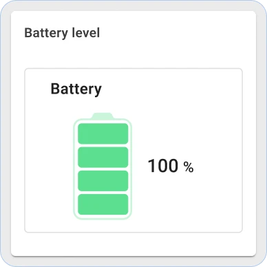 Thingsboard battery level widget