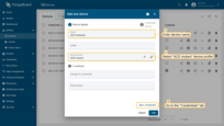 Input device name. For example, “ACE Gateway”. Select created device profile from the step above, in our case, "ACE routers";