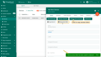 Click Copy access token. The token will be copied to your clipboard. Please save it in a safe place.