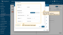 Fill in the "Method" field with "setRelay1", "Object ID" with "Binary Output" and "0". Click "Add method" button;