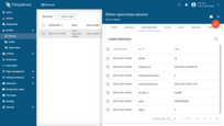 Click on the device and the most recent data from the device will be visible in the "Latest telemetry" tab.