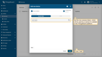 Leave the credential type as "Access token". Set the new access token, which will be used by a sensor to validate in the ThingsBoard platform. Note that the token must be unique for each sensor. Configuration of the token is optional. Click "Add" button to confirm adding new device;