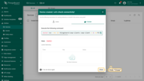A window will open where you can check the device's connection to ThingsBoard. This step is optional. Close this window;