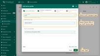 From the dropdown menu in the "Transport type" field select "CoAP", and from the dropdown menu in "CoAP device type" field select "Efento NB-IoT", click "Add" button to confirm adding new device profile;