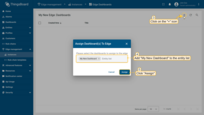 Click on the "+" icon and select "My New Dashboard" from the list, and click "Assign" button. This dashboard will be provisioned to the edge.
