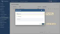Enter a name for your rule chain, such as <b>"Remote Farm"</b>. Click <b>"Add"</b> to confirm the creation of your new rule chain template.
