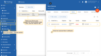 To verify that the notification is propagated to the Edge, log in to the Edge instance and go to the Entities > Devices section, open the "Device details" page and select the “Alarm” tab.