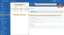 Go to the Entities > Devices section. You can create a new Device or edit the existing one. On the "Device details" page, assign newly created (or updated) Device profile to this Device. Click the “Apply changes” button.