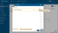 Collapse the recently added "temperature" time series, and click "Add time series" button to add another time series;