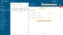 To view real-time telemetry data from the device, navigate to the "Latest Telemetry" tab. Here, you will find the telemetry data being sent by the device, including metrics like "humidity" and "temperature". This tab provides real-time device telemetry updates.