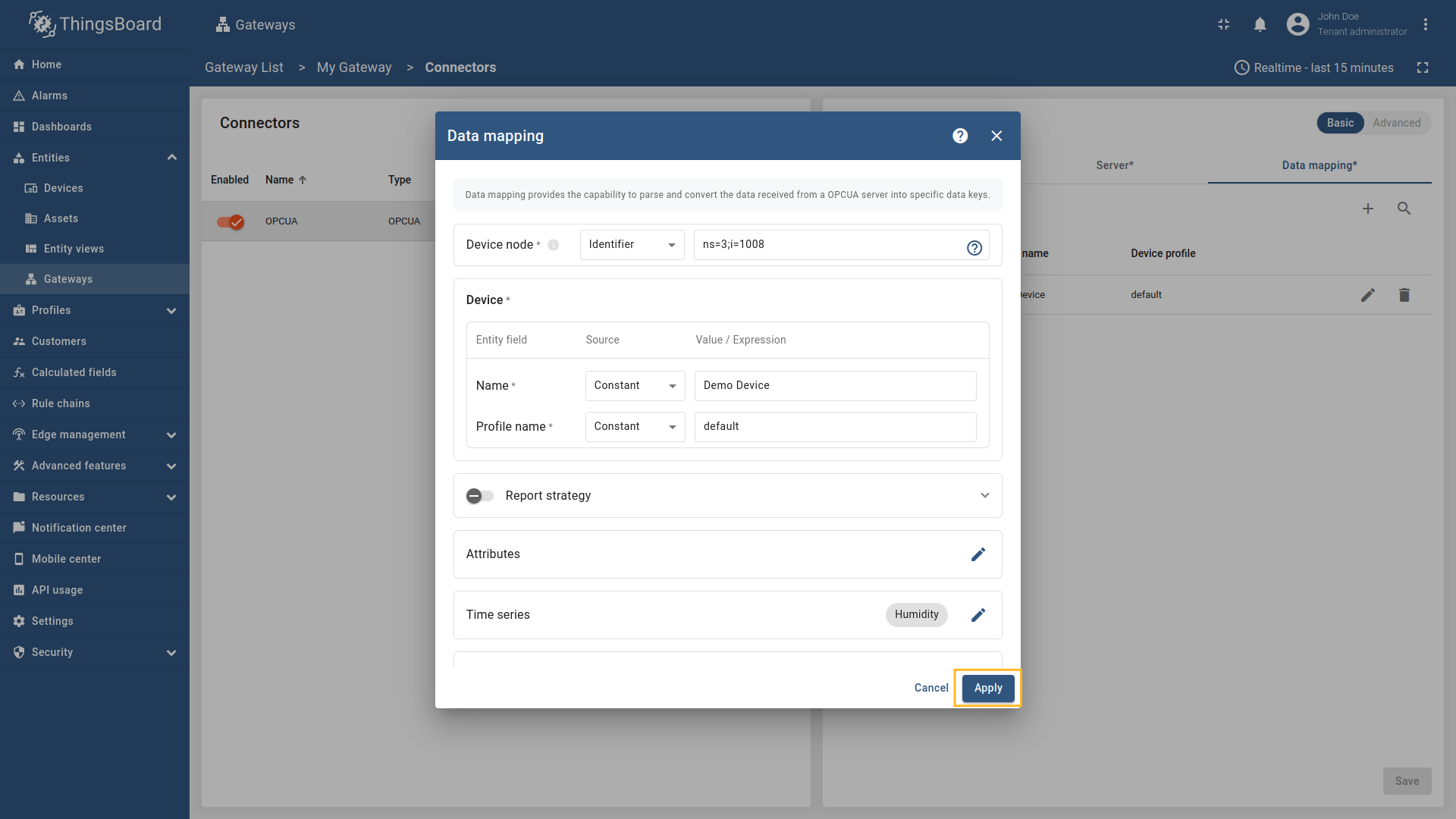 Remember to save your changes by clicking the "Apply" button.