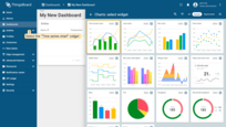 Select the "Time series сhart" widget;