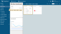 Select "Alarms table" widget;