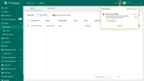 When adding a new device, you will receive a notification. You can view it by clicking on the "bell" icon in the top right corner.