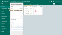 Select "Alarms table" widget;