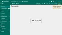 After creating the dashboard, it will open automatically. Click "Save" button in the upper right corner;