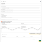 Finally, to apply changes click <b>Save</b> button in bottom right corner of Self Registration form