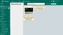 Enter the search query "Digital gauges", then click to select the widget from the search results.