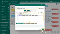 Input node name and add <b>TBEL</b> script language code (you can copy and paste it from the snippet above) to create proper <b>enable</b> command for Air Conditioner device. Click on <b>Add</b> to proceed.